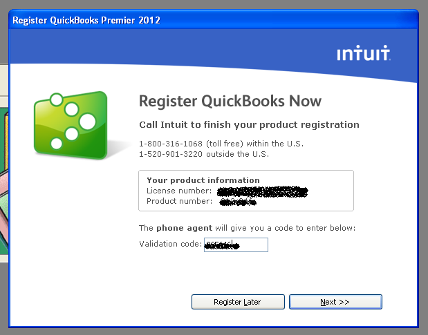 quickbooks 2013 calling for microsoft office activation key